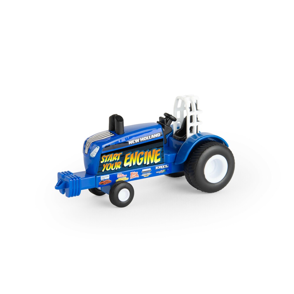 New Holland Pulling Tractor Start Your Engine blau Modell von Ertl 1:64