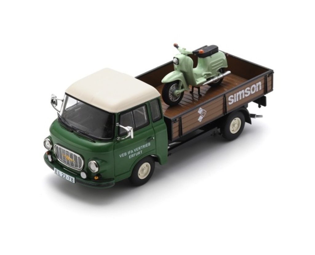 Barkas B1000 mit Simson Schwalbe Simson Service-1