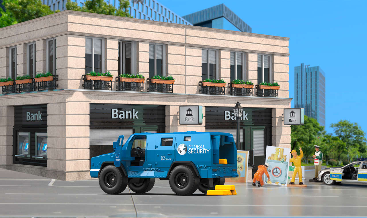 Geldtransporter Modell von Siku 1:50