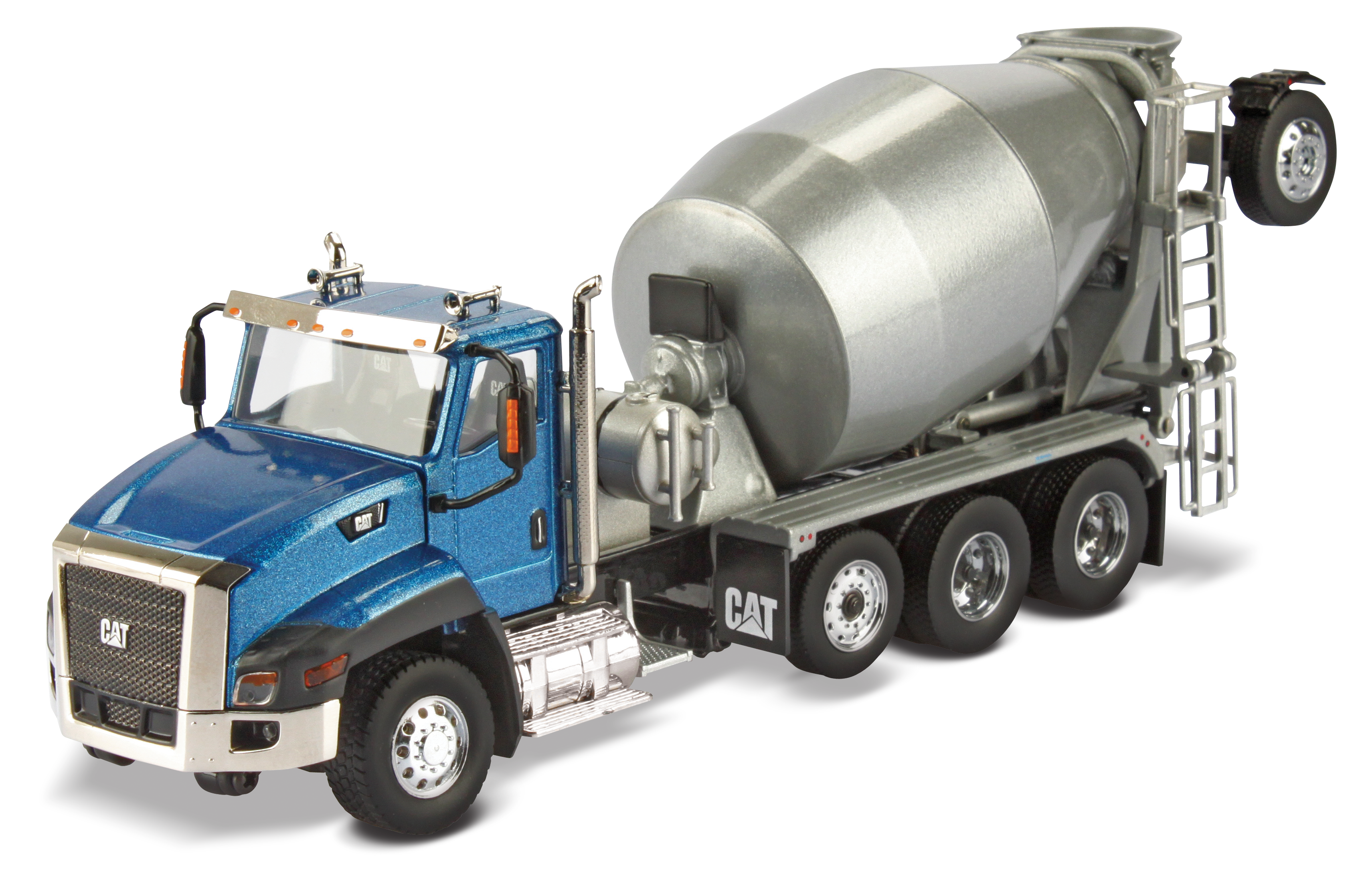 CAT CT660 Lkw mit Betonmischer blau Modell von DieCast Masters 1:50