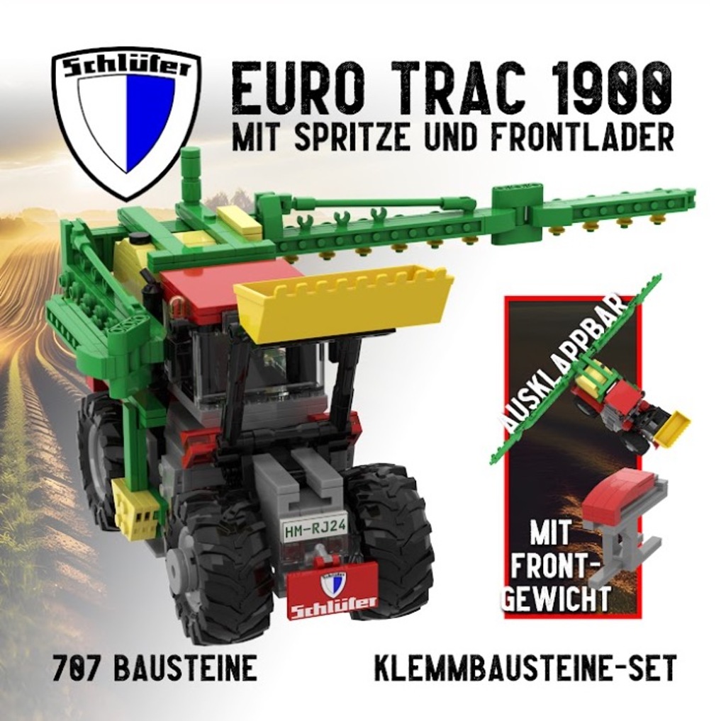 Schlter EuroTrac mit Spritze und Frontlader-1