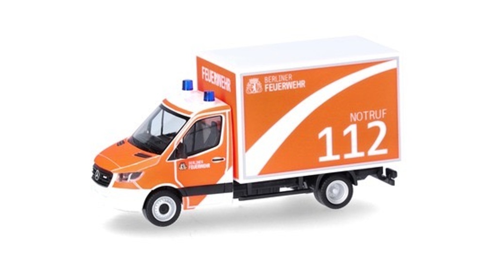 MB Sprinter 18 Koffer-LKW „Berliner Feuerwehr“ Modell von herpa 1:87