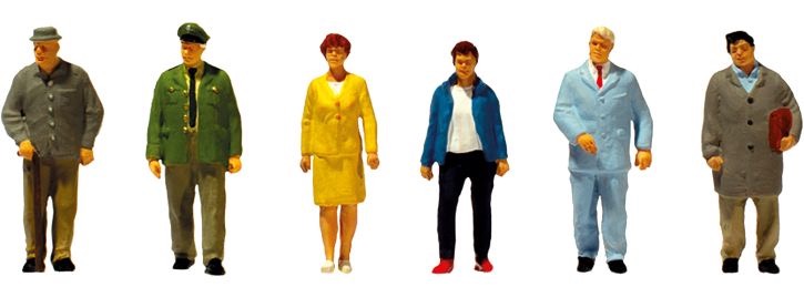 Passanten Polizist  Modell von Preiser 1:87