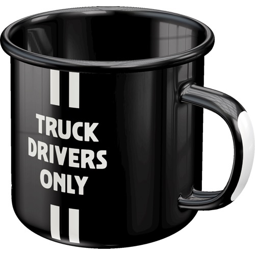 Emaille Becher Daimler Truck Drivers Only