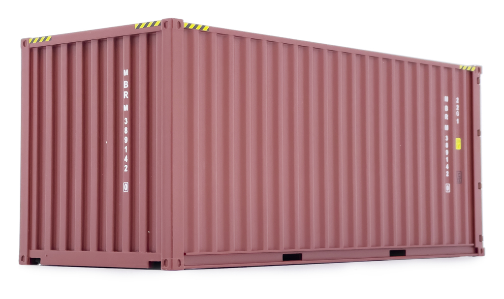Seefracht Container 20t braun-1