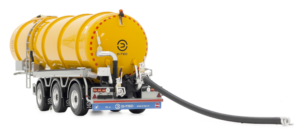 D-Tec Tankauflieger gelb Modell von MarGe Models 1:32