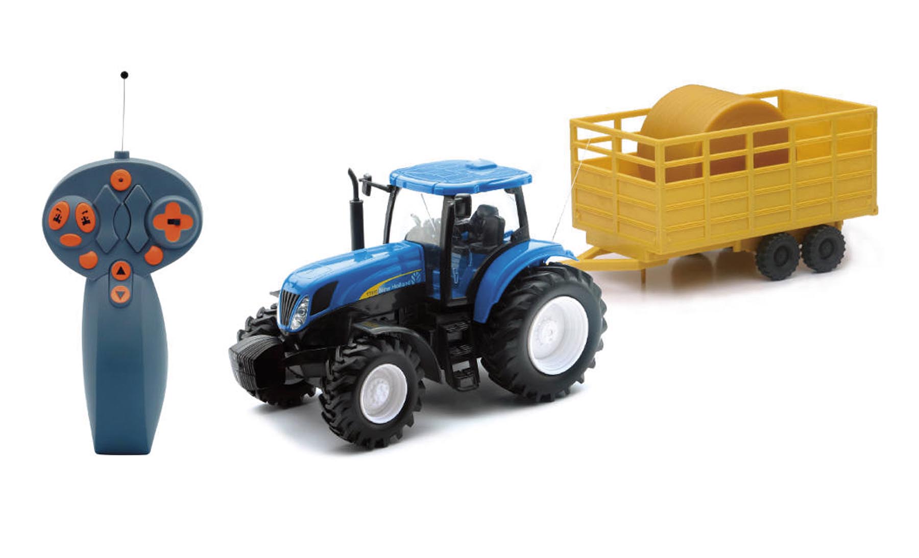 RC New Holland T7.315 Traktor mit Anhänger ferngestuert Modell von NewRay 1:24