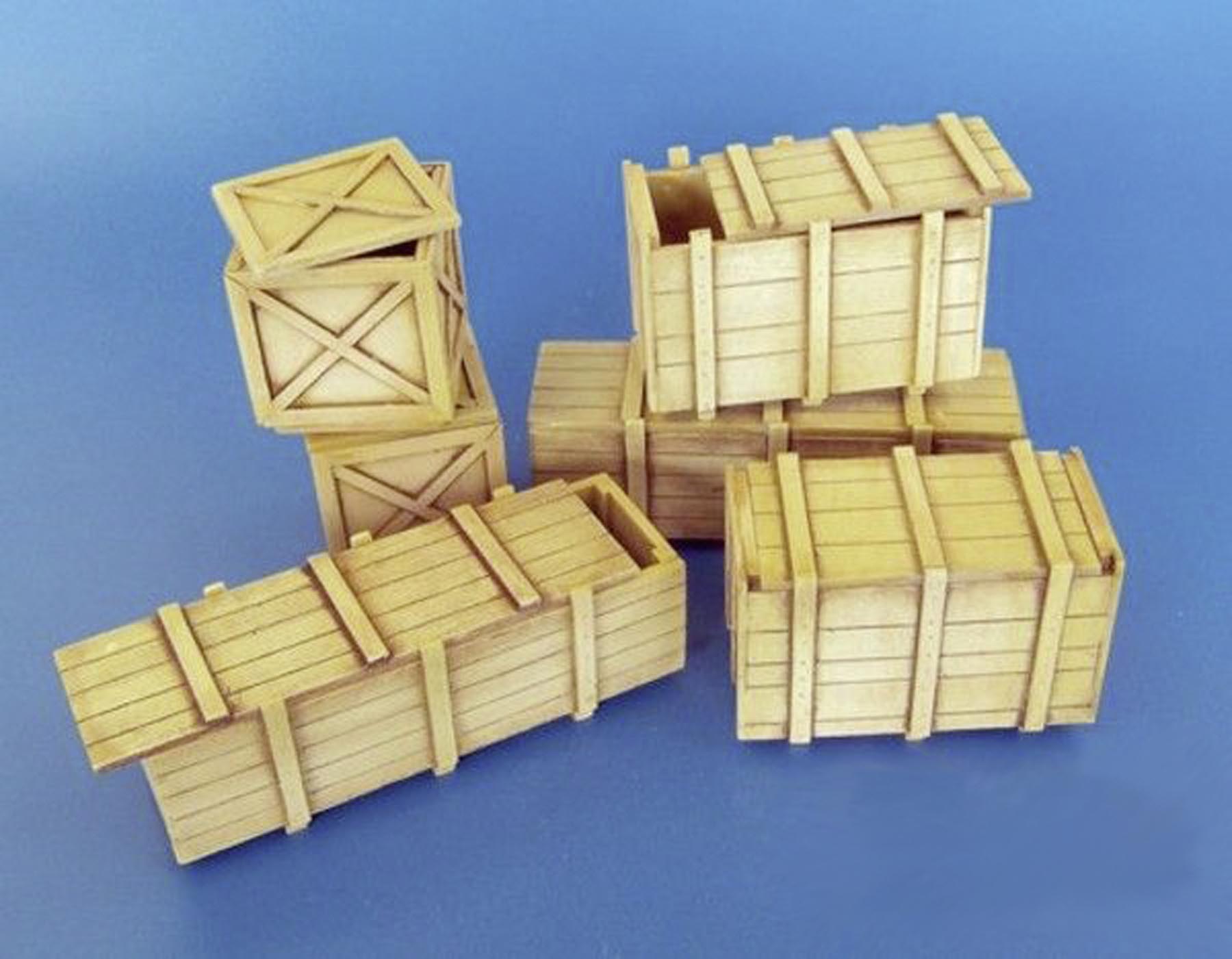 6 Große Transportboxen Bausatz Modell von Plus Model 1:35