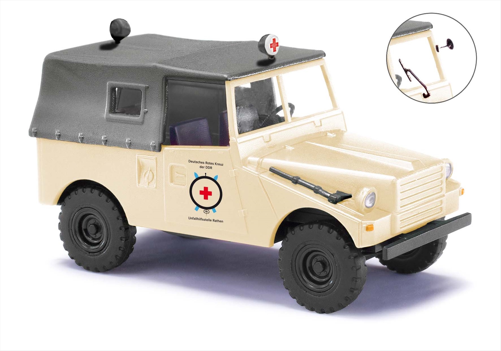 IFA P3 DRK Rathen Bj. 1962 beige Modell von Busch 1:87