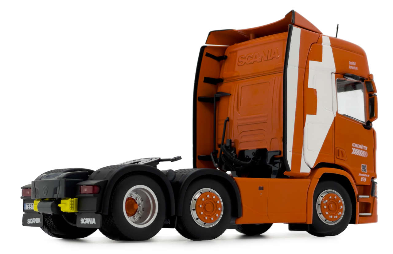 Scania R500 6x2 Fehrenkötter Design orange Modell von MarGe Models 1:32