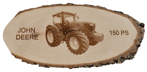 Rindenscheibe groß: John Deere 150 PS