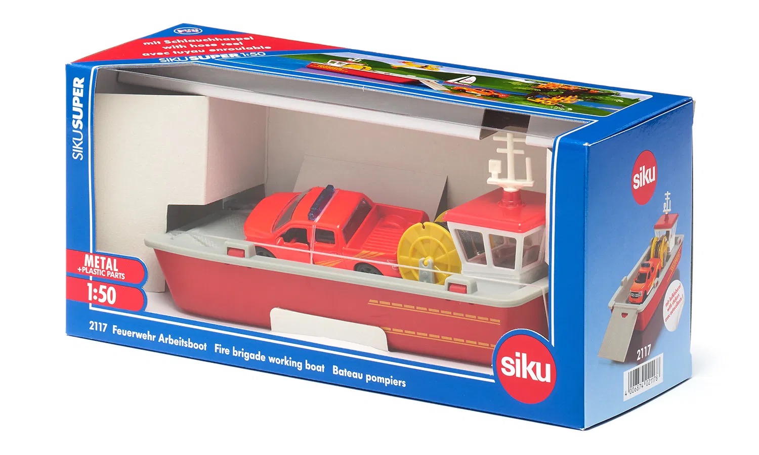 Feuerwehr Arbeitsboot Modell von Siku 1:50