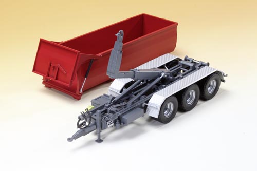 Krampe THL 30 L Hakenliftanhänger mit Abrollcontainer Big Body 750 Modell von WIKING 1:32