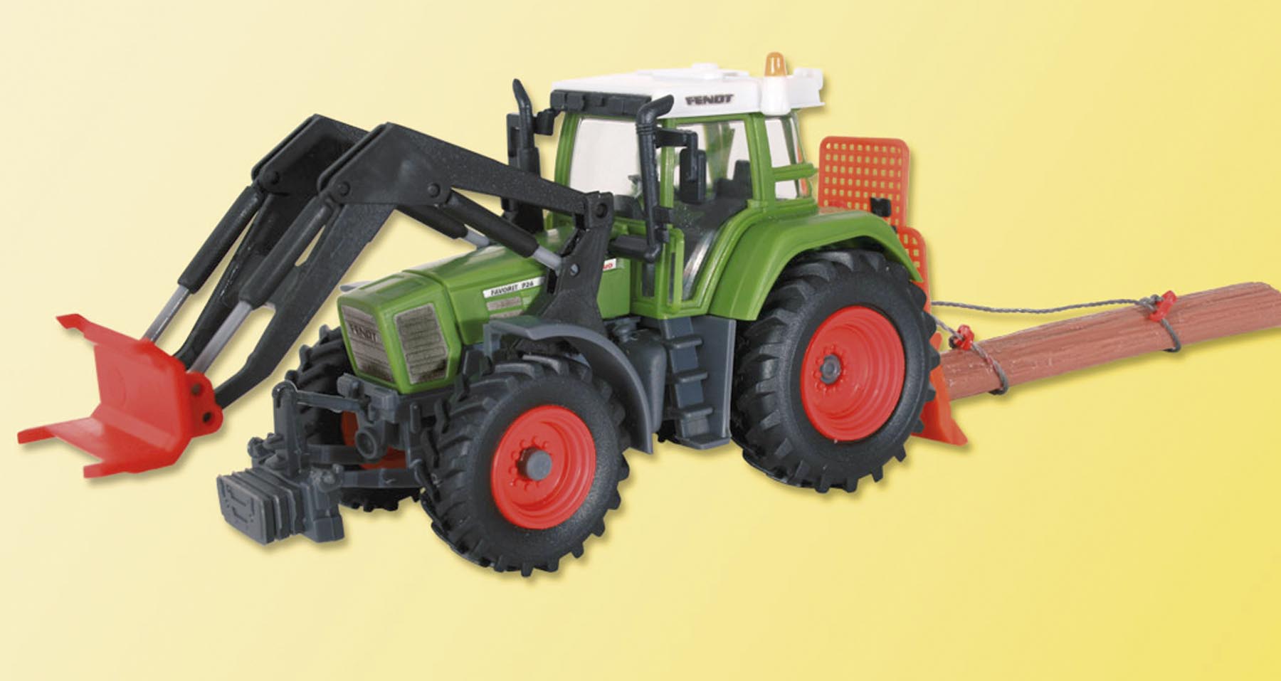 Fendt 936 mit Frontpolderschild und Doppeltrommelwinde (Bausatz) Modell von kibri 1:87