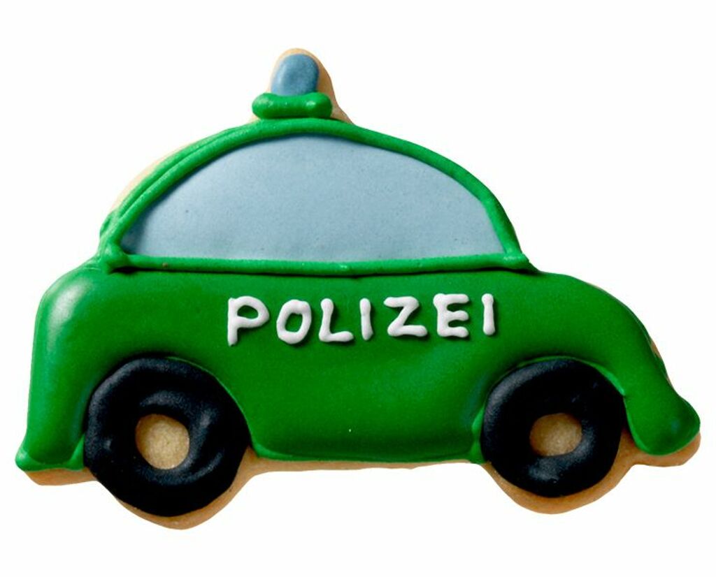 Ausstechform Polizeiauto 7,5cm