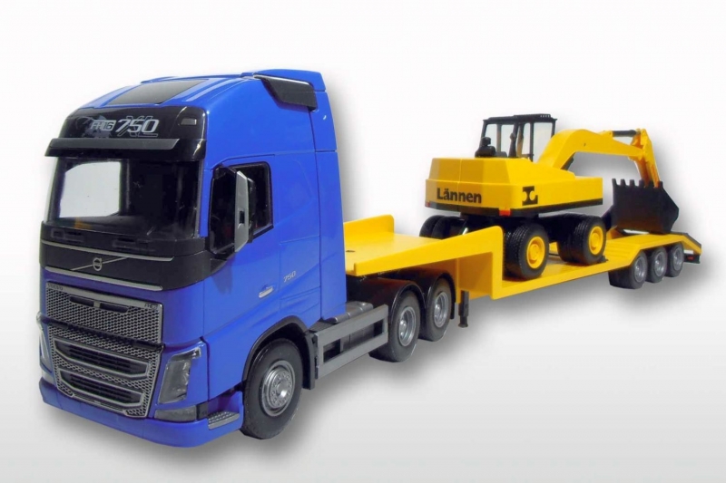 Volvo FH04 GL 6x4 Tieflader Bagger-1