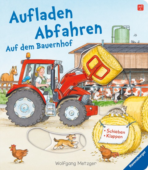 Aufladen Abfahren Auf dem Bauernhof