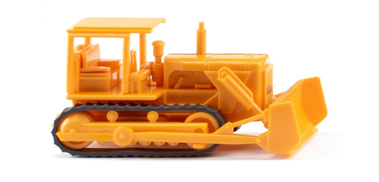 Planierraupe Gmeinder Kaelble PR 610  maisgelb Modell von WIKING 1:87