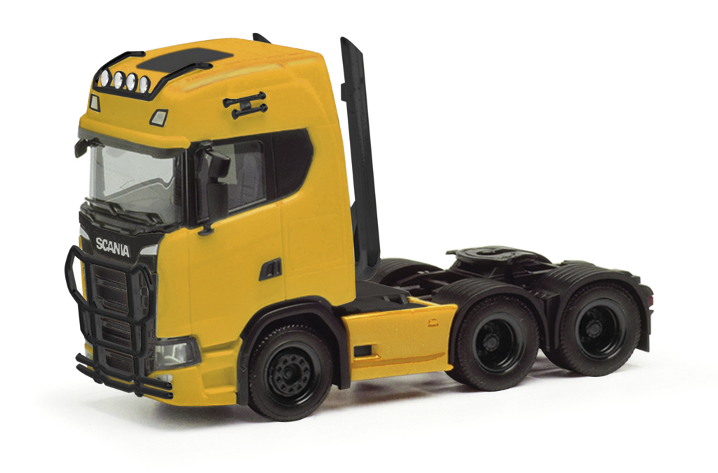 Scania CS20 HD Solozugmaschine 3achs mit Lampenbügel, Rammschutz und Highpipes-1