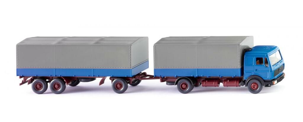 Pritschenhängerzug MB NG azurblau-1