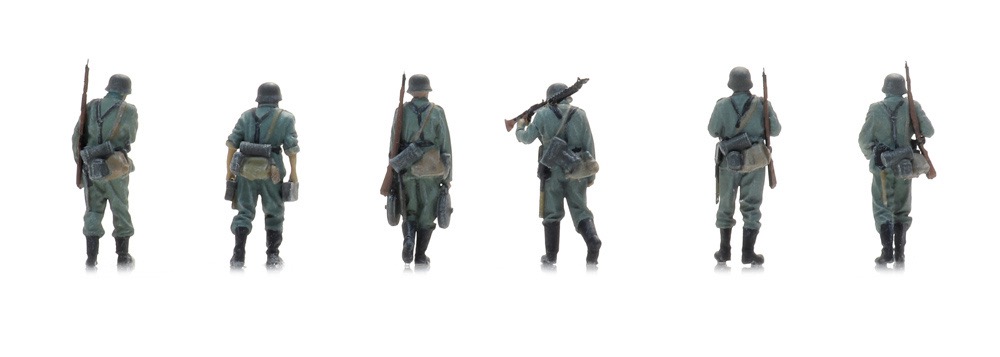 Wehrmacht Infanterie marschiert an die Front Modell von Artitec 1:87
