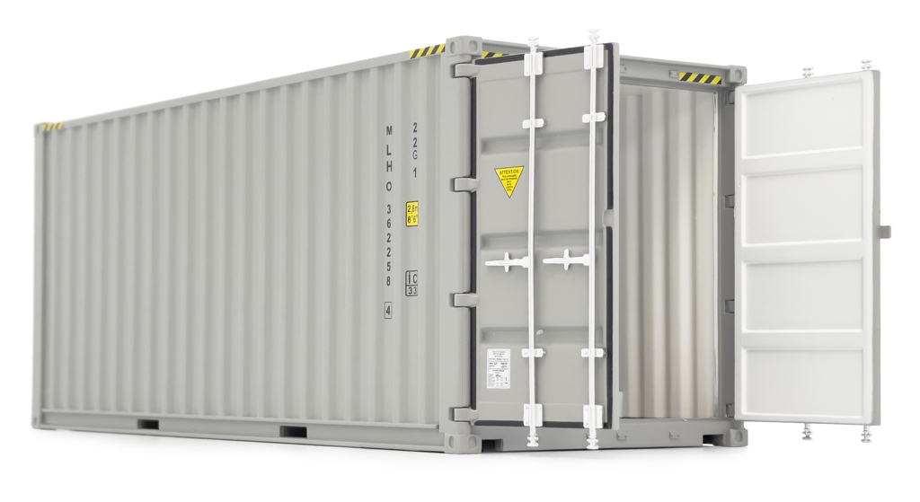 Seefracht Container 20t grau-1