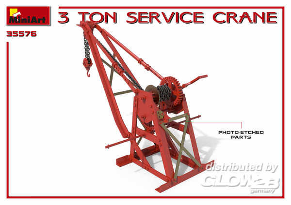 Service Kran als Bausatz Modell von MiniArt 1:35