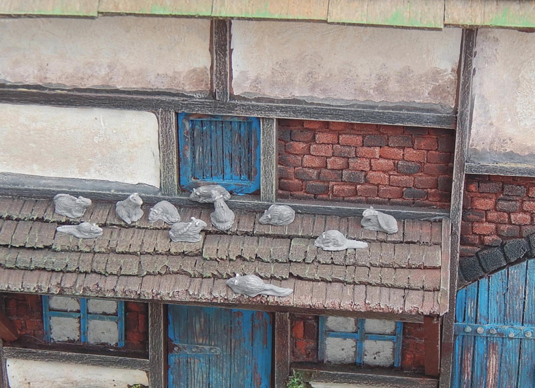 Ratten (22 Stck.) Modell von Juweela 1:32