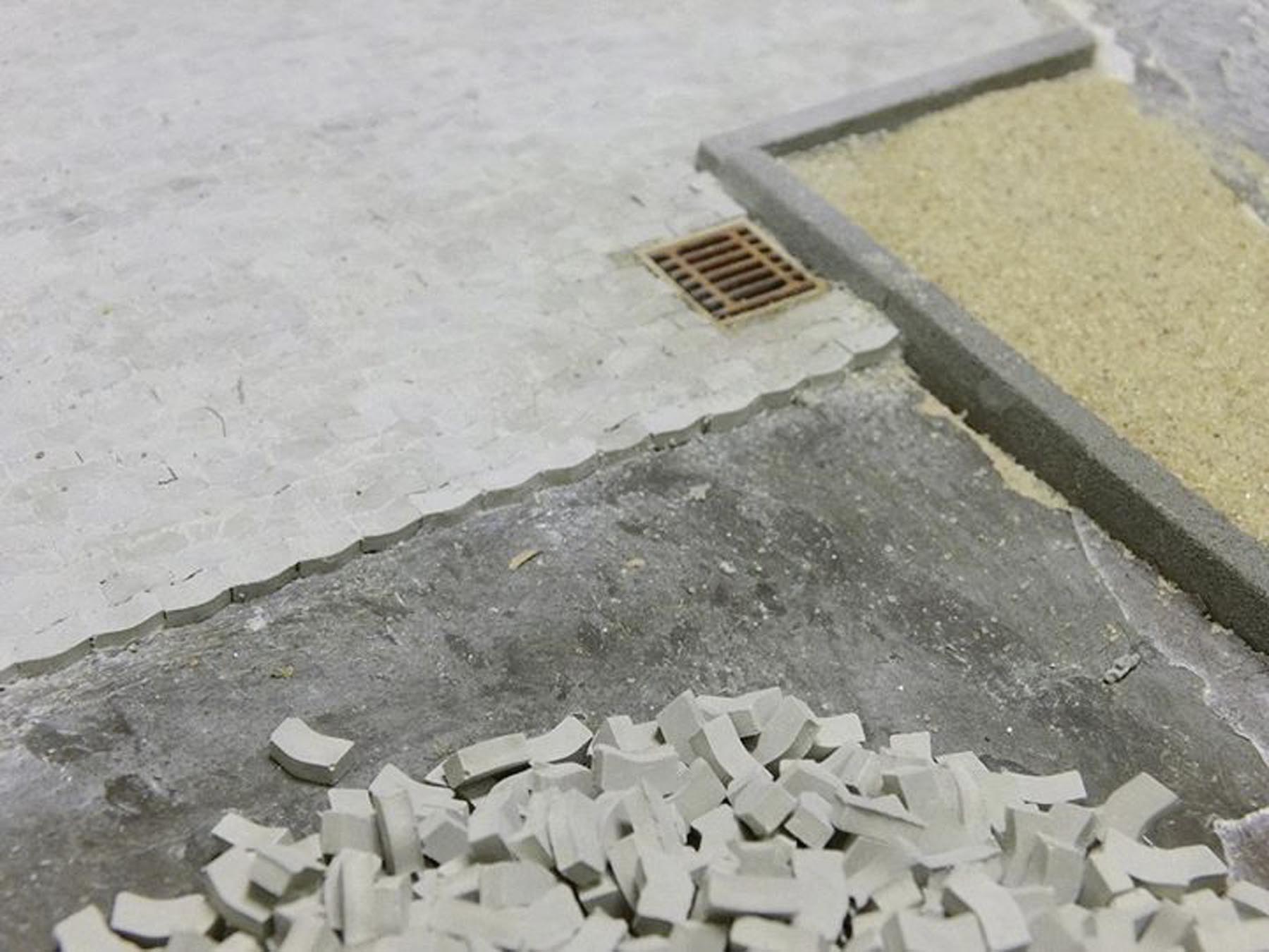 Pflastersteine Typ W hellgrau 2.000 Stck. Modell von Juweela 1:32