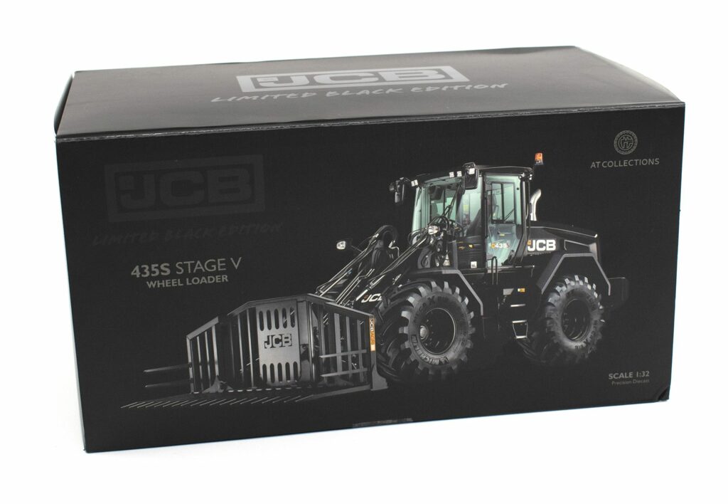 JCB 435S Stage V mit Silagegabel Lim. Black Edt. Modell von AT Collections 1:32