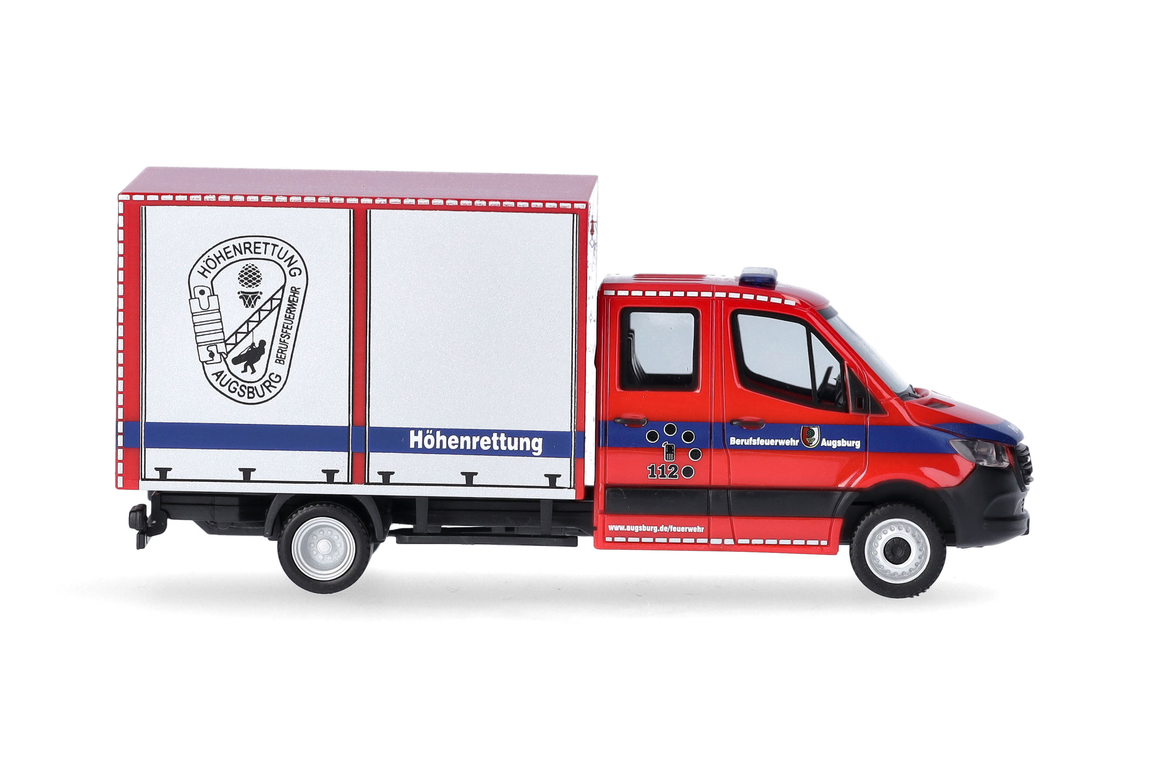 Mercedes-Benz Sprinter 18 Kasten Feuerwehr Augsburg Modell von herpa 1:87