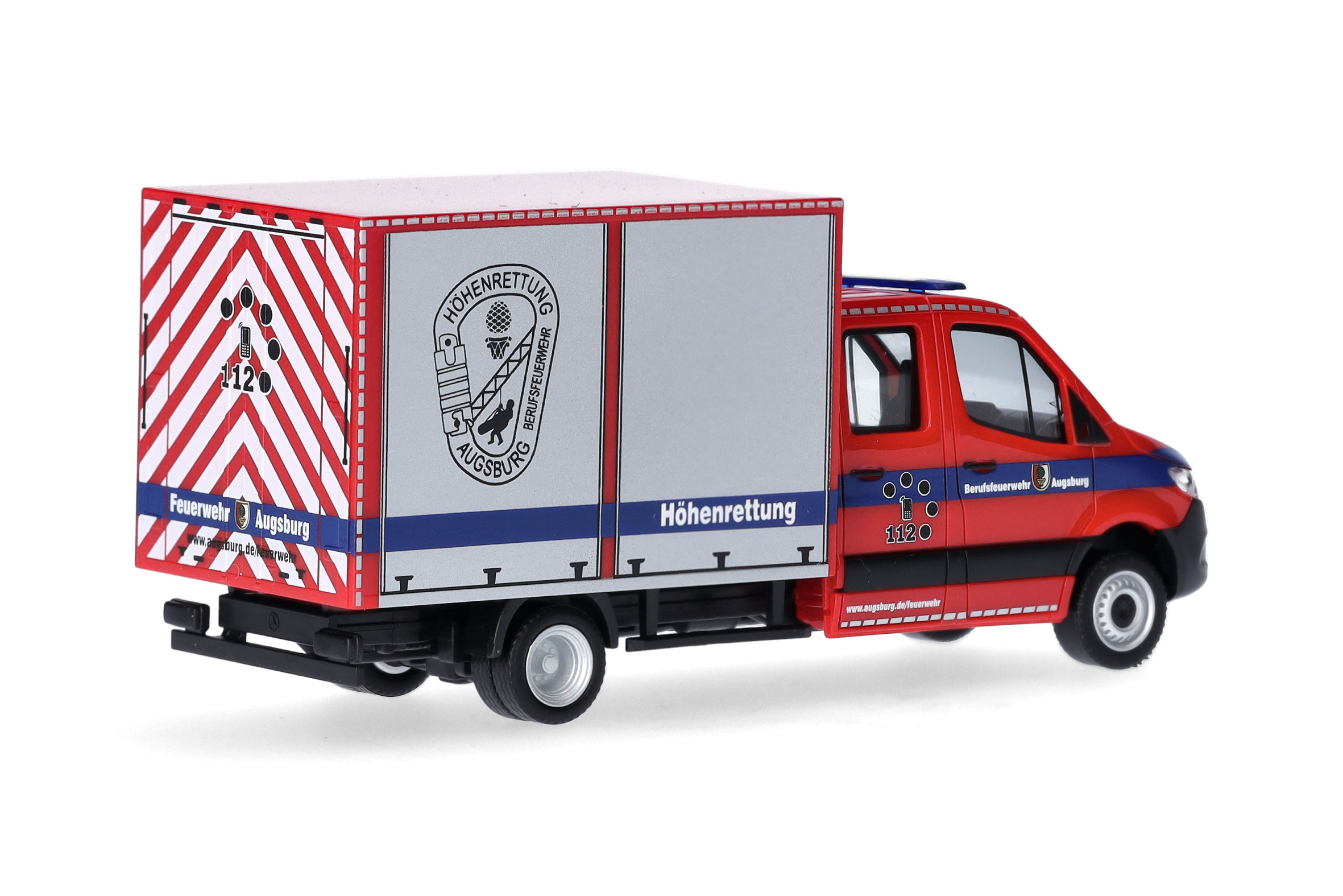 Mercedes-Benz Sprinter 18 Kasten Feuerwehr Augsburg Modell von herpa 1:87