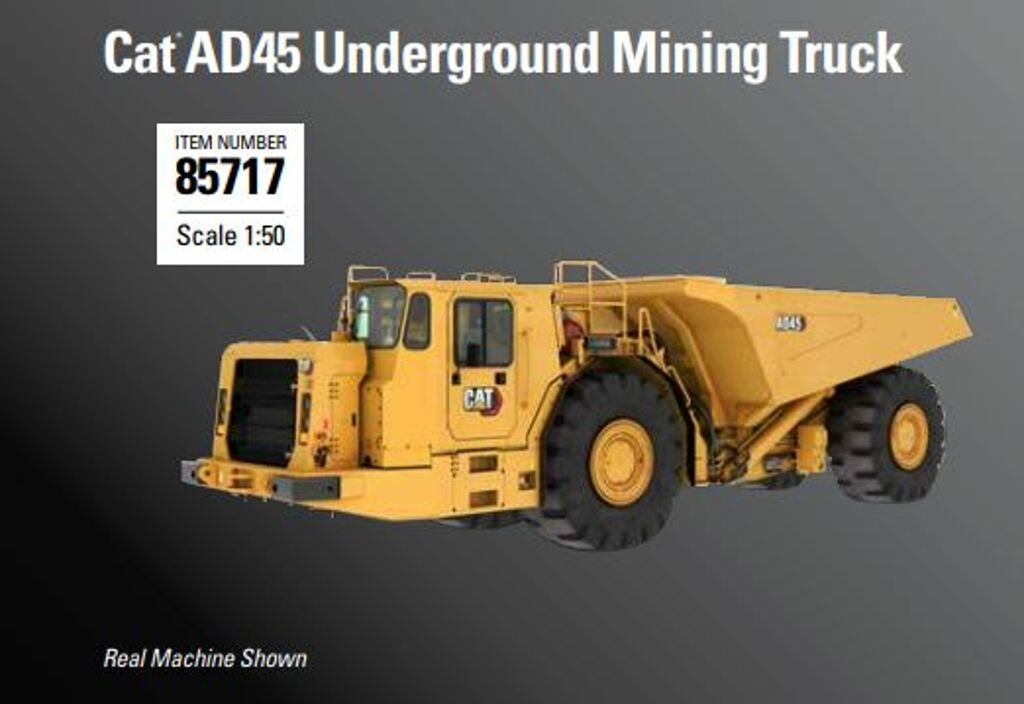 CAT AD45 Untertagebau Muldenkipper Modell von DieCast Masters 1:50