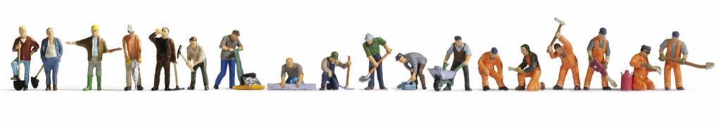 XL-Set Bei der Arbeit 18 Figuren-1