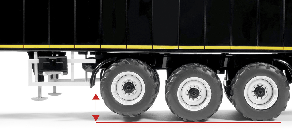 Krampe SB II 30/1070 Rollbandwagen schwarz Modell von WIKING 1:32