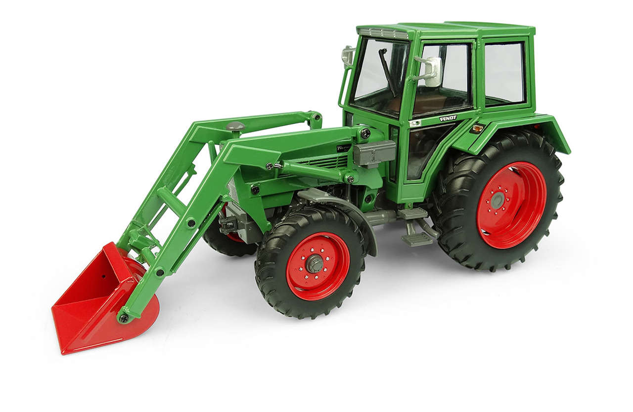 Fendt Farmer 108 LS 4WD mit Edscha Kabine und Frontlader Modell von Universal Hobbies 1:32