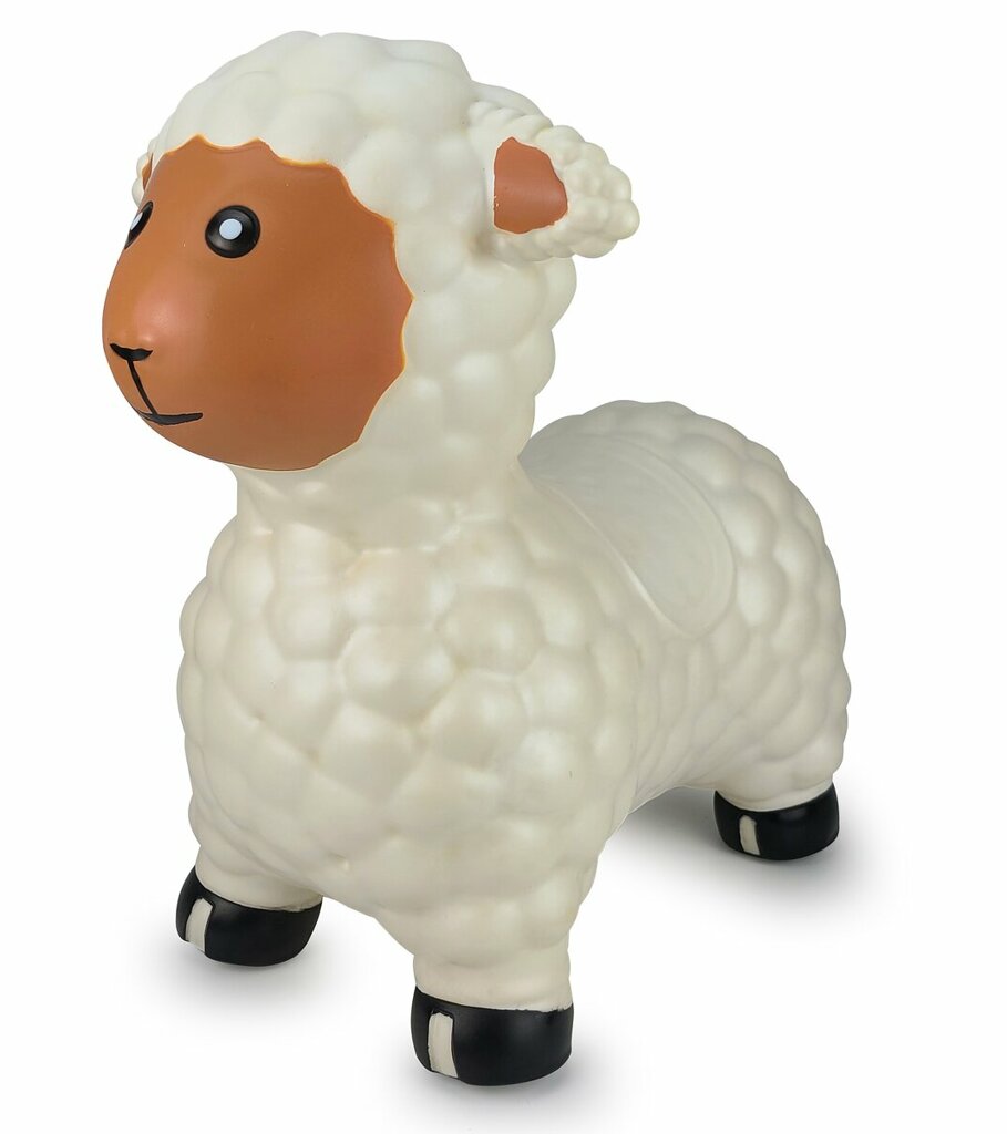 Schaf Hüpftier mit Pumpe wei-1