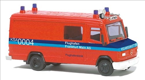 Mercedes-Benz 507 FW Fraport Frankfurt Bj. 1989 rot  Modell von Busch 1:87