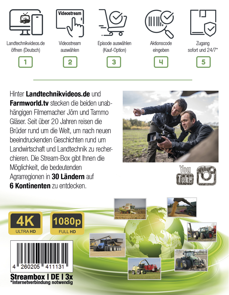Stream-Box 3 x Aktionscode von Landtechnikvideo.de