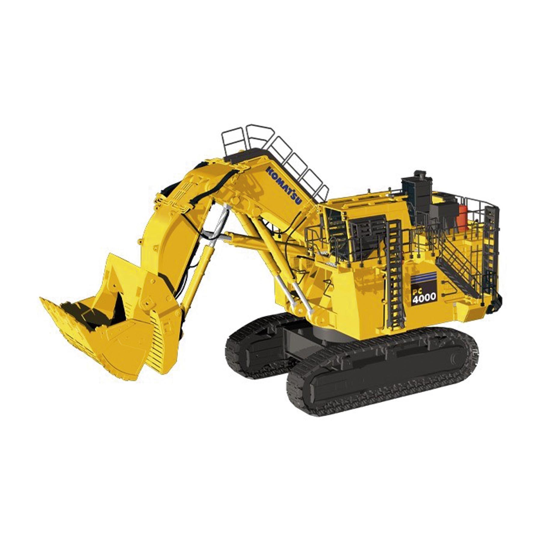 Komatsu PC4000-11 Minenbagger mit Klappschaufel Modell von NZG 1:50