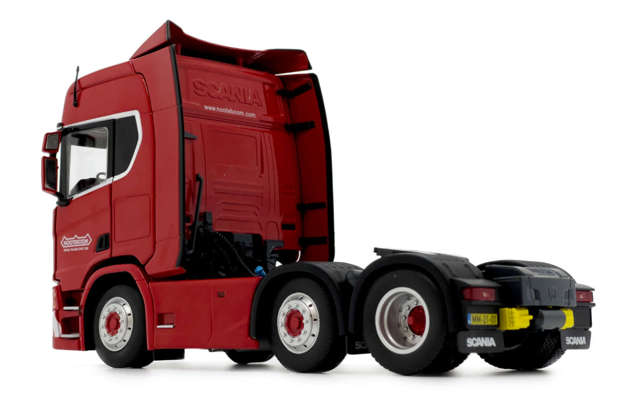 Scania R500 6x2 rot Nooteboom Edition Modell von MarGe Models 1:32