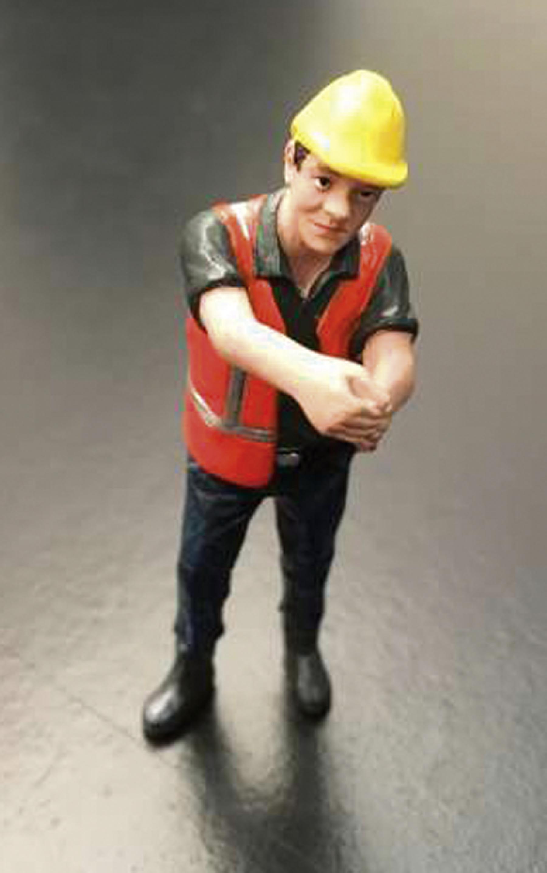 Bauarbeiter Figur Stephan Modell von AT Collections 1:32