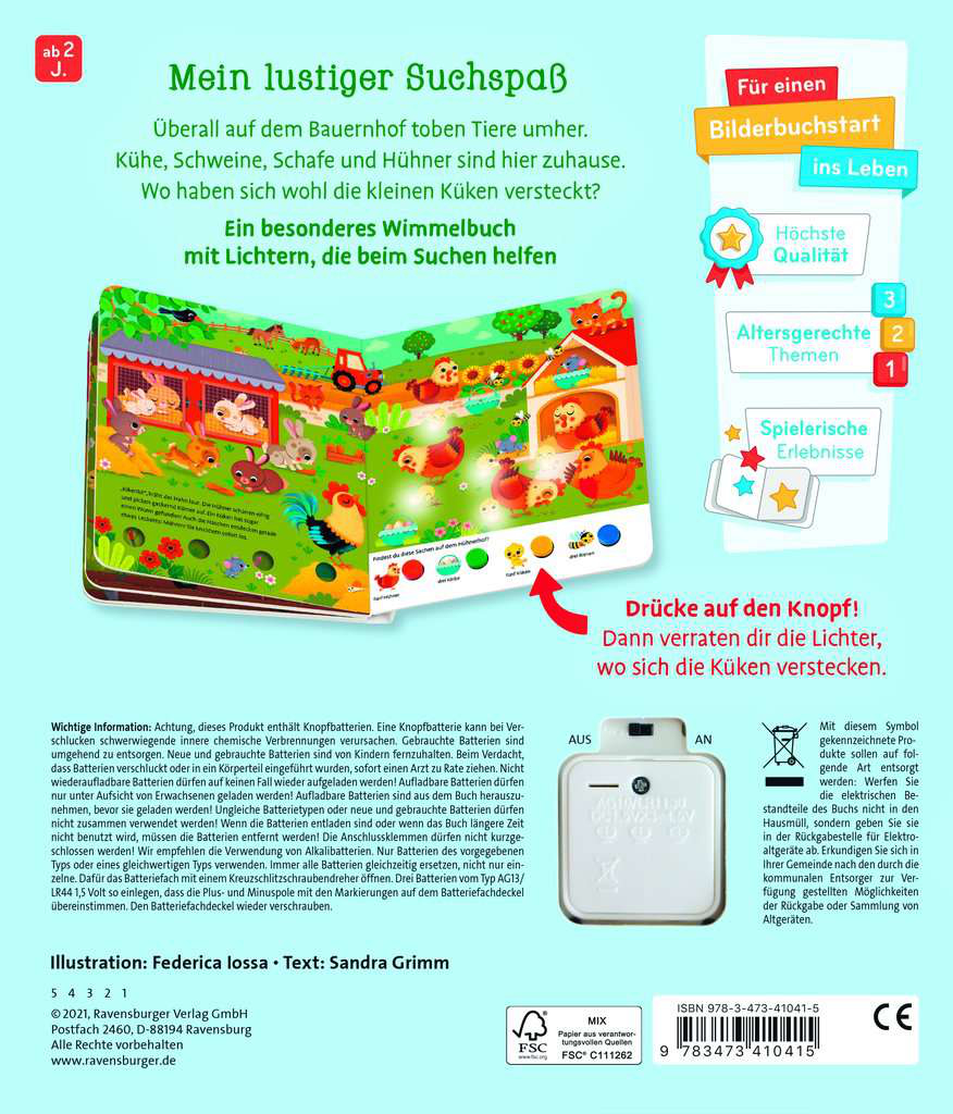 Mein großes Lichter Wimmelbuch Auf dem Bauernhof