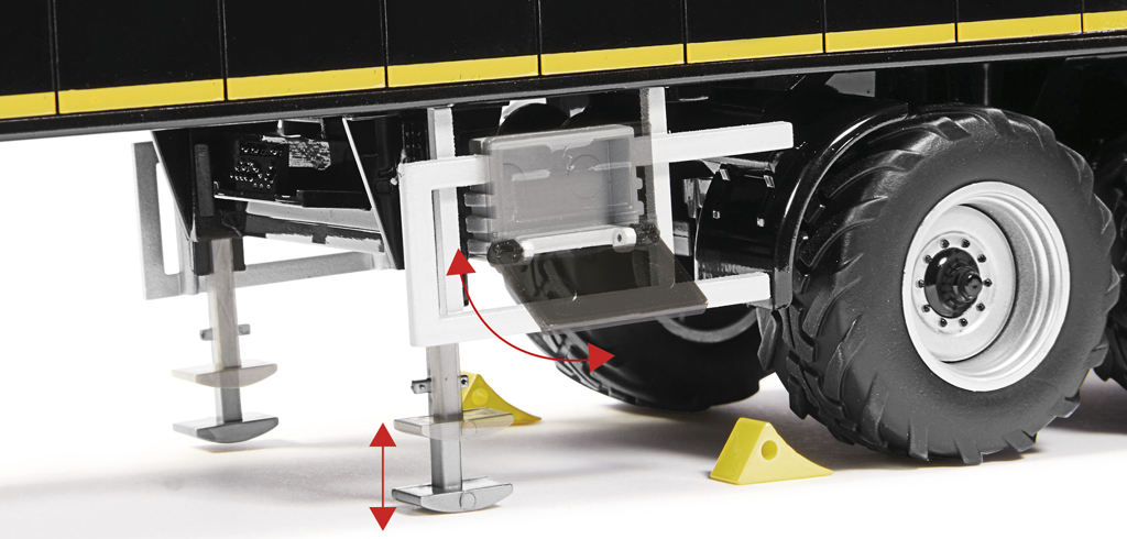 Krampe SB II 30/1070 Rollbandwagen schwarz Modell von WIKING 1:32