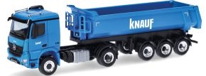Mercedes-Benz Arocs Classicspace Carnehl Rundmulden-Sattelzug Knauf Modell von herpa 1:87
