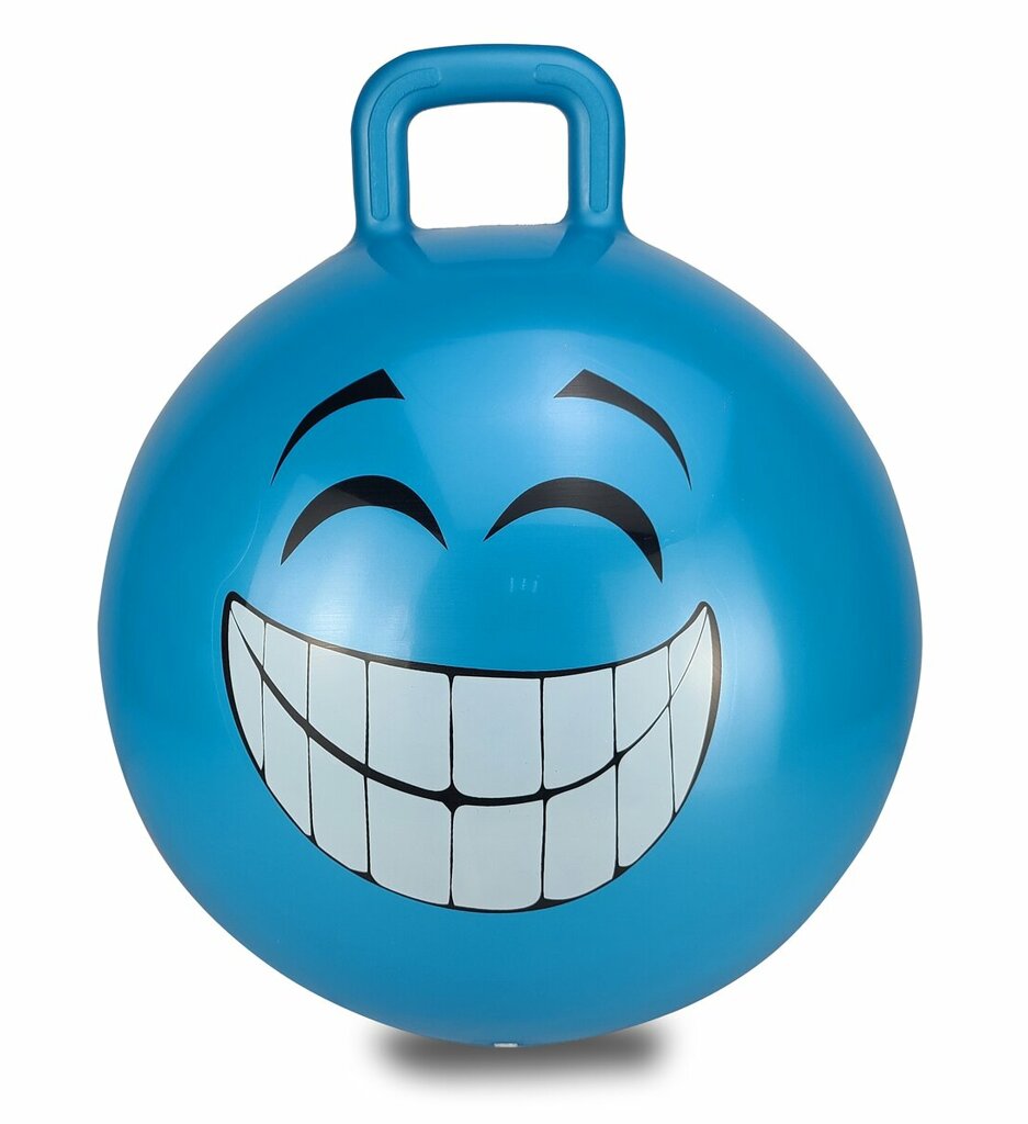 Hüpfball Smile mit Pumpe blau-1