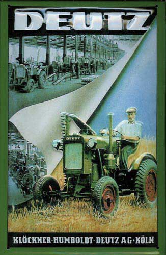 Klöckner-Humboldt-Deutz AG Köln „Elfer Deutz“ 20 X 30 cm
