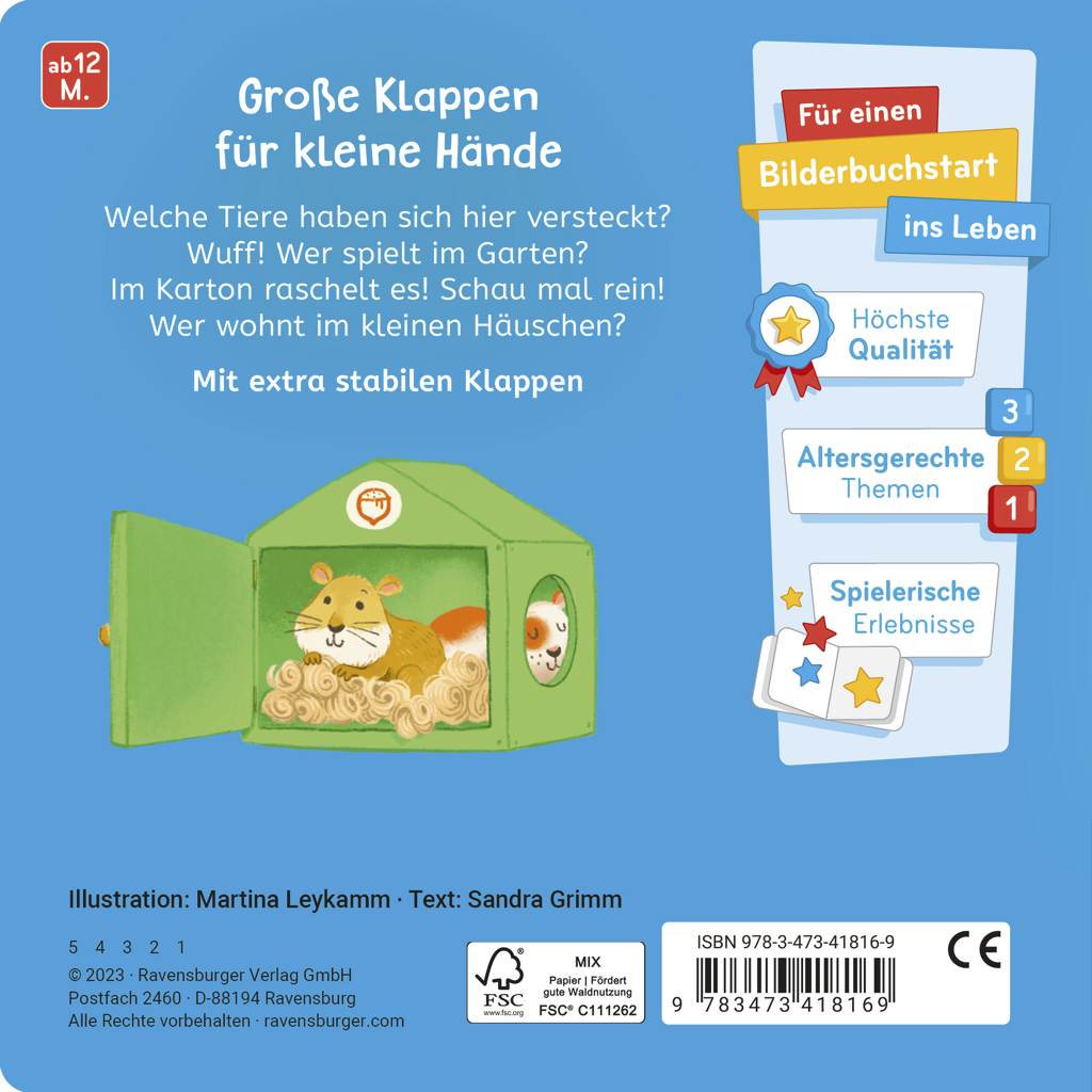 Was siehst du? Klapp auf, klapp zu. Meine Tiere