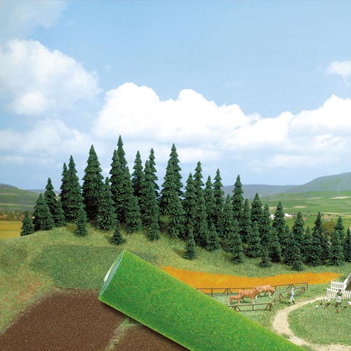 Gelände-Teppich (dunkelgrün) Modell von Busch 1:87