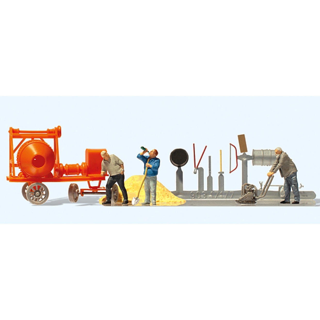 Bauarbeiter Zubehör  Modell von Preiser 1:87